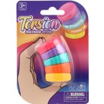 Fidget duhový antistresový plast 5,5cm na kartě 9x13cm 12ks v boxu – Zboží Dáma