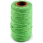 Výprodej - Bavlněná šňůra Ø2 mm - zelená sv. Varianta: 4 zelená sv., Balení: 1 ks – Zboží Dáma