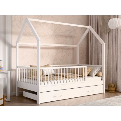 AMI Nábytek D9S Domeček se šuplíkem a roštem bílá – Sleviste.cz