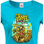 Bezvatriko.cz Dámské tričko Klokan Modrá – Zboží Dáma