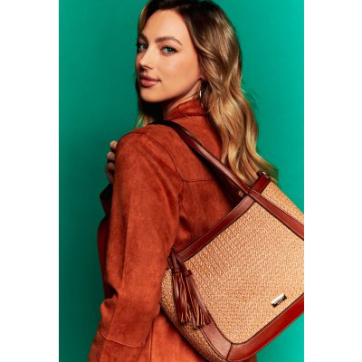 Monnari Bags dámská pletená taška Brown – Hledejceny.cz