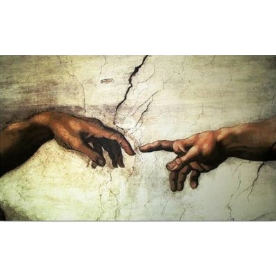 Norimpex Diamantové malování Stvoření Adama detail 30 x 40 cm – Zbozi.Blesk.cz