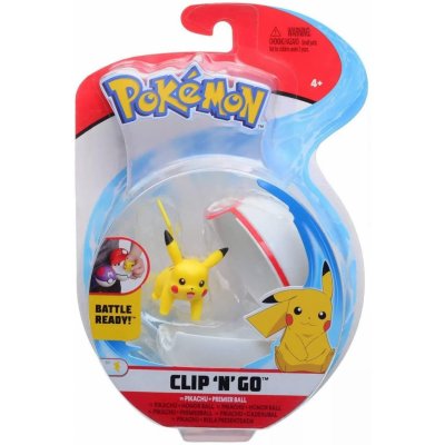 Jazwares Pokémon Clip n Go Pikachu + Premier Ball – Zboží Mobilmania