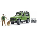 Bruder 2587 Land Rover Defender figurka myslivce a psa – Zboží Mobilmania