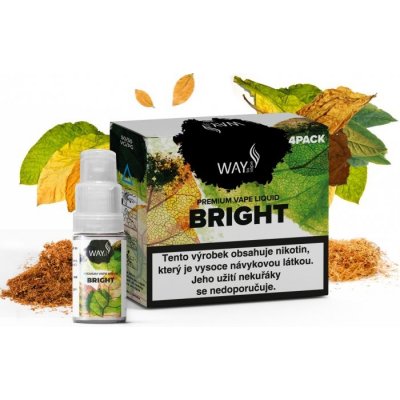 WAY to Vape 4Pack Bright 4 x 10 ml 12 mg – Zbozi.Blesk.cz