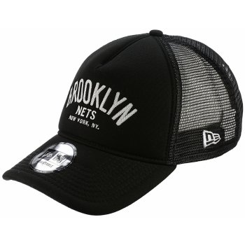 New Era Chainstitch Trucker Brooklyn Nets 9FORTY Black/White Snapback černá / bílá / černá