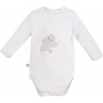 EEVI Kojenecké body s dlouhým rukávem Newborn bílá – Zboží Dáma