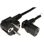 goobay Kabel síťový, CEE 7/7(M) - IEC320 C13, 90°, 3m, černý (96032) - 19.92.0048 – Zboží Živě