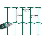Svařované pletivo, drát 2,5 mm, oko 100x50, výška 80 cm, 25 m, zelená – Sleviste.cz