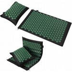 Spokey AKUMAT Akupresurní masážní podložka s polštářem 66 x 42 cm zelená – Zboží Dáma