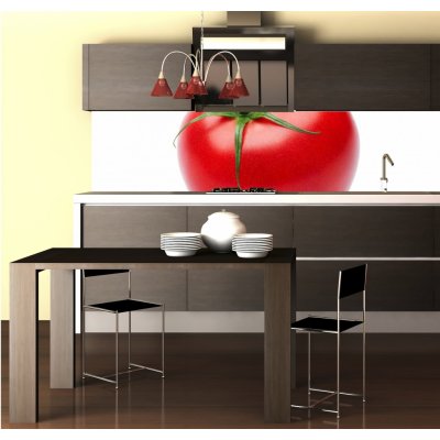 WEBLUX Fototapeta do kuchyně fólie Fresh tomato isolated on white background - 42857729 Čerstvá rajčata izolovaných na bílém pozadí rozměry 260 x 60 cm – Zbozi.Blesk.cz