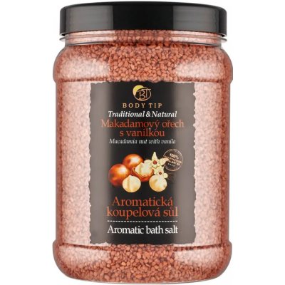 Vivaco Body Tip Makadamový ořech s vanilkou sůl do koupele 1500 g – Hledejceny.cz