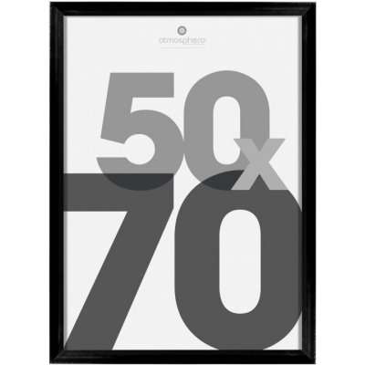 RÁMEČEK NA FOTOGRAFII PLAKÁT černý VELKÝ RÁMEČEK 50x70 RÁMEČEK NA FOTOGRAFIE – Zboží Dáma