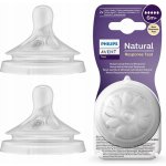 Philips Avent savička Natural Response 5 rychlý průtok 2 ks transparentní – Zboží Dáma