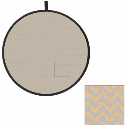 Odrazná deska vlnkovaná 110 cm stříbrná – Zboží Živě