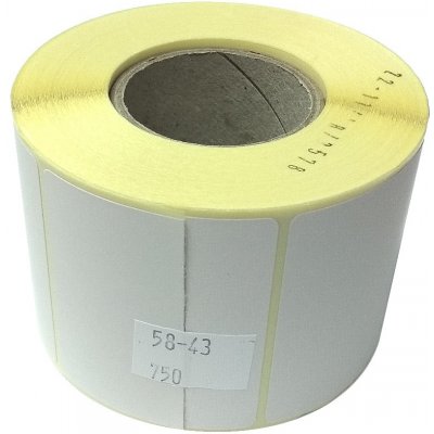 Termoetiketa na kotouči 58x43 mm, papírová – Zboží Živě
