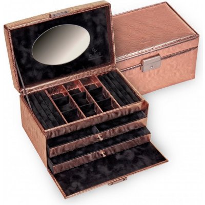 Sacher šperkovnice Elly Lagarto růžová – Zbozi.Blesk.cz