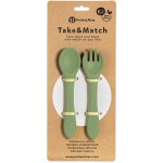 PETITE&MARS Příbor silikonový Take&Match Sweet Pea 6m+ – Zboží Mobilmania