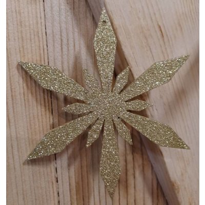 Decoled vločka PL108 prům. 15 cm zlatá – Hledejceny.cz