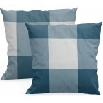 Xpose bavlna Káro modrý 2ks 40 x 40 cm – Zboží Dáma