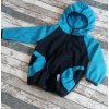 Dětská bunda Yháček Softshellová bunda zimní modrá/černá