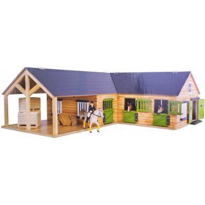 Kids Globe Farming stáj pro koně 68x77x27cm 1:24 – Zbozi.Blesk.cz