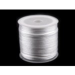 Saténová šňůrka - průměr 1 mm, cca 90 m - bílá – Hledejceny.cz