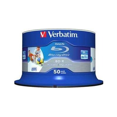 Verbatim BD-R SL 25GB 6x, printable, spindle, 25ks (43812)