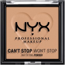 NYX Professional Makeup Can't Stop Won't Stop Mattifying Powder matující pudr 06 Tan 6 g