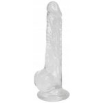 Alive Lusty Extra Slippery Jelly Dildo Transparent – Zboží Dáma