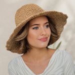 Krumlovanka dámský letní nemačkavý klobouk camel P-12910-CAM – Hledejceny.cz