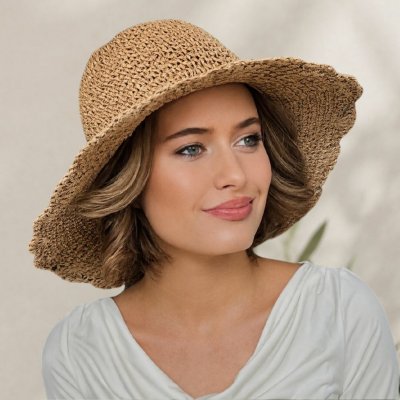 Krumlovanka dámský letní nemačkavý klobouk camel P-12910-CAM – Hledejceny.cz