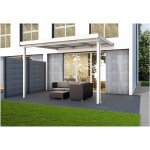 Gutta Premium bronzový polykarbonát / bílá konstrukce pergola 5,10 x 4,06 m – Zboží Mobilmania