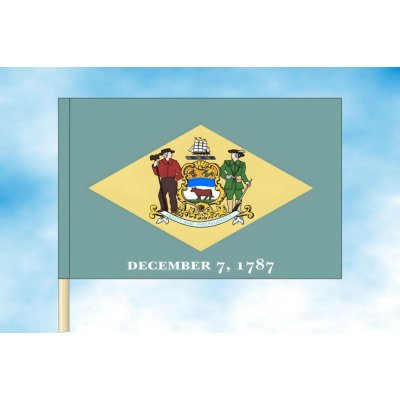 LIBEA, s.r.o. Delaware vlajka Rozměr: 40×60 cm, Uchycení: Návlek na žerď – Hledejceny.cz