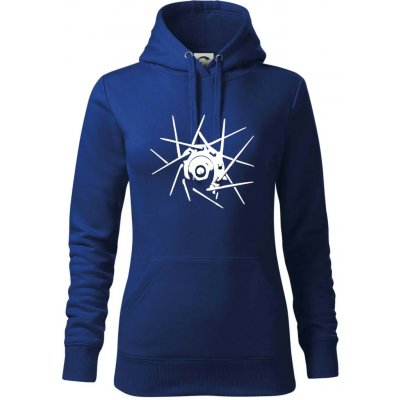 Cyclo výplet mikina dámská Cape s kapucí Královská modrá – Hledejceny.cz