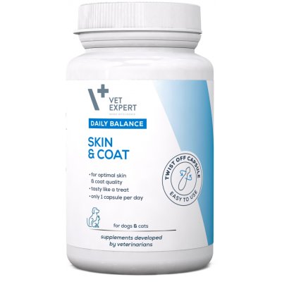 VetExpert Skin & Coat přípravek na kůži a srst pro psy a kočky 50 kapslí – Hledejceny.cz
