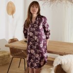 Blancheporte saténová s potiskem švestková růžová – Hledejceny.cz