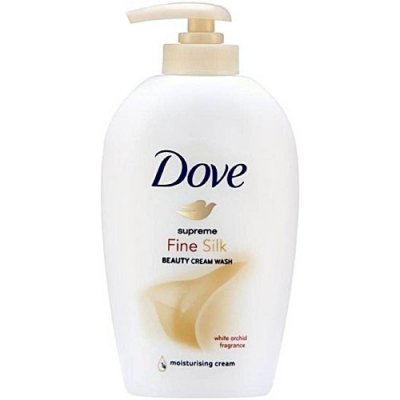 Dove Silk krémové tekuté mýdlo s dávkovačem 250 ml – Zboží Mobilmania