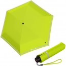 Knirps rookie lime reflective lehký skládací deštník zelený
