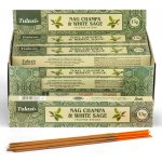 Tulasi indické vonné tyčinky Nag Champa White sage 15 g – Zboží Dáma