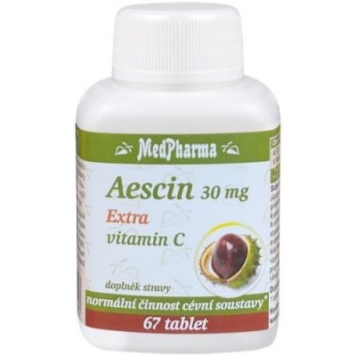 MedPharma Aescin 30 mg Extra vitamin C 67 kapslí – Hledejceny.cz