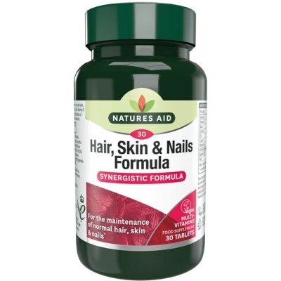 Natures Aid Hair, Skin and Nails Formula 30 tablet – Hledejceny.cz