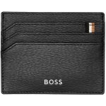 BOSS Kožené pouzdro na karty černá – Zboží Živě