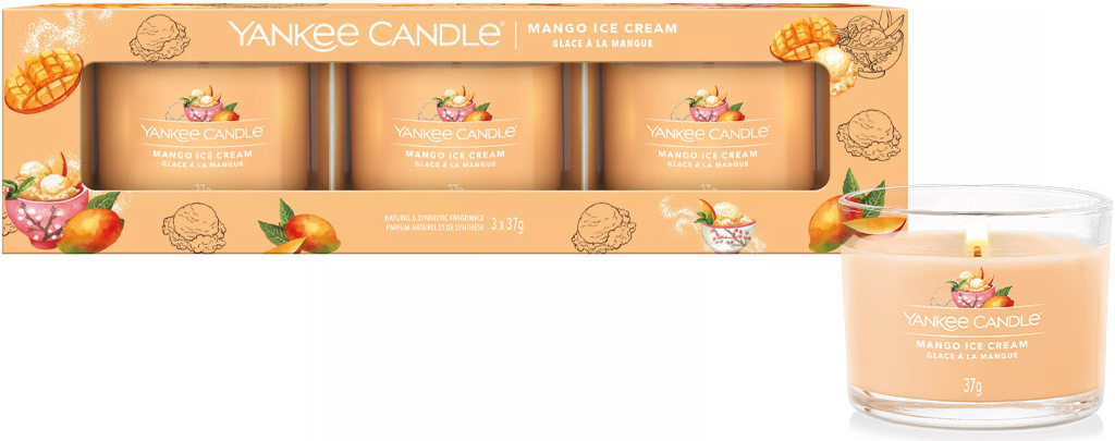 Yankee Candle Mango Ice Cream 3 x 37 g