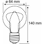Paulmann E27 6,5W 825 LED rustikální ST64 zlatá 28717 – Hledejceny.cz