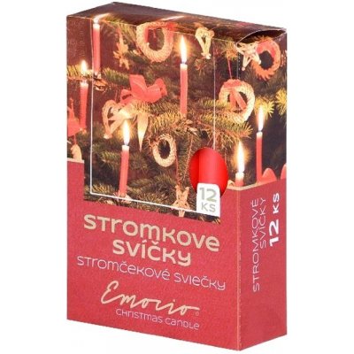 Stromkové svíčky 12 ks Metalické měděné – Hledejceny.cz