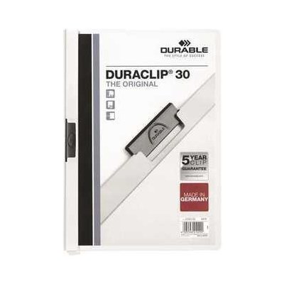 Durable Duraclip Desky s rychlovazačem 30 bílá s klipem A4