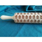 ArtWoodenCorner Dřevěný váleček se vzorem na těsto 42 cm Muffin – Hledejceny.cz