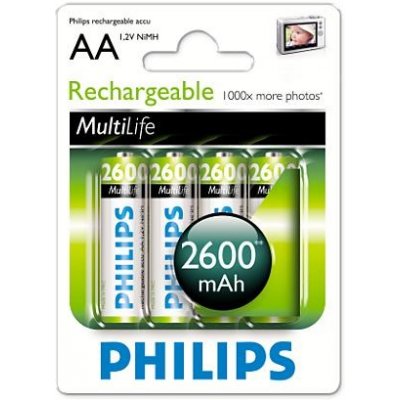 Philips MultiLife AA 2600mAh 4ks R6B4B260/10 – Zboží Živě