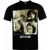 Pánské Tričko Official The Beatles Let It Be Sepia T Shirt Black